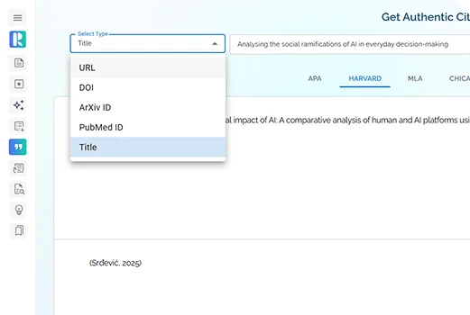 Citation Generator Input Methods