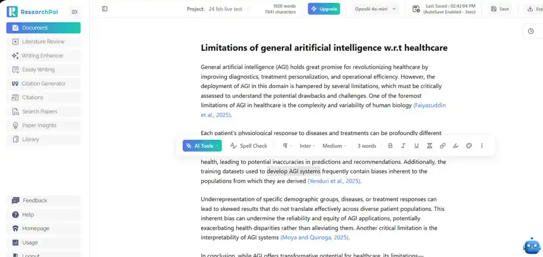 ResearchPal Dashboard