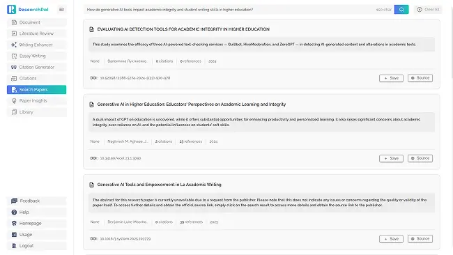 Domain-Specific Academic Paper Search